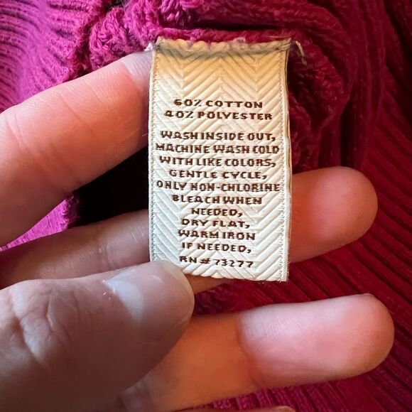 3 for $30! Sonoma magenta hooded sweater - Picture 4 of 10